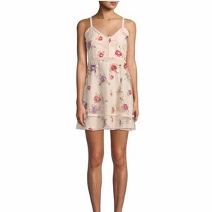 BB Dakota Floral-Embroidered Dress